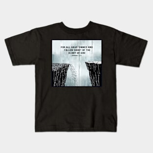 Romans 3:23 Cliff Imagery T-Shirt Kids T-Shirt